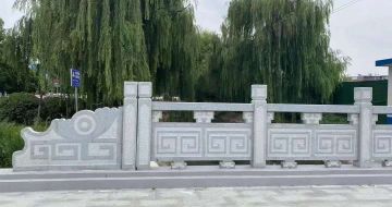 固原 芝麻灰桥栏杆、河道栏杆安装效果