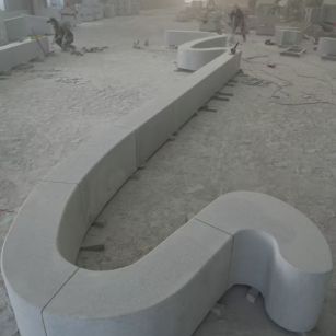 固原 花岗岩整石坐凳拼装
