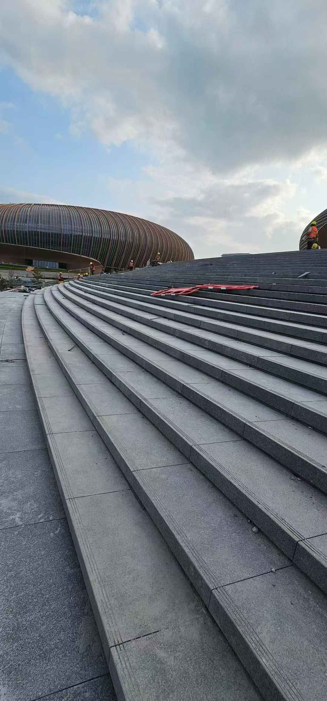 固原 弧形整石台阶铺装效果图