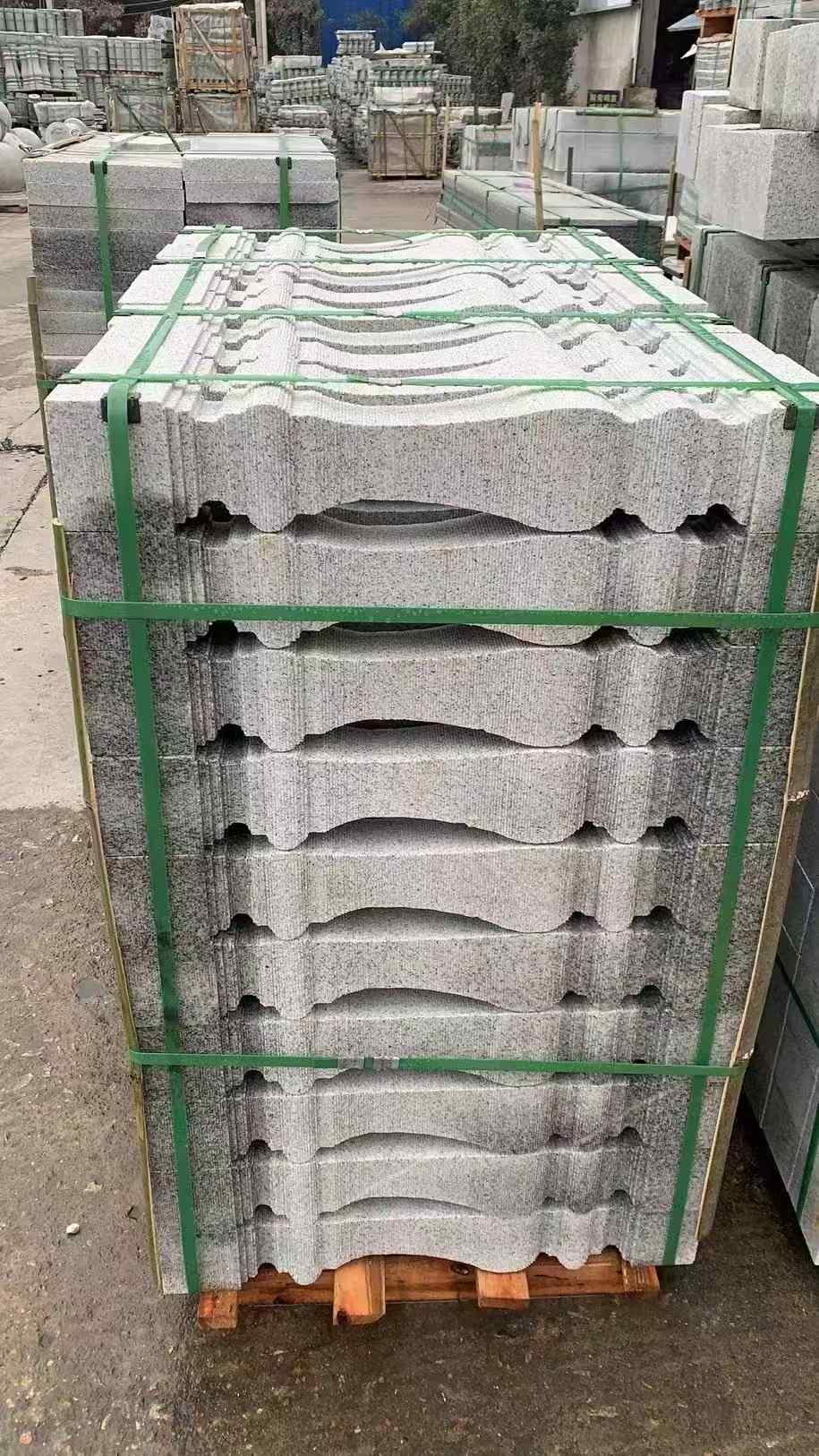 固原 芝麻白方形拉丝面，栏杆花瓶柱